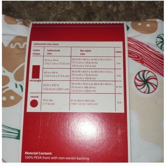 PEVA Baking Tablecloth 70in round - Picture 3 of 3